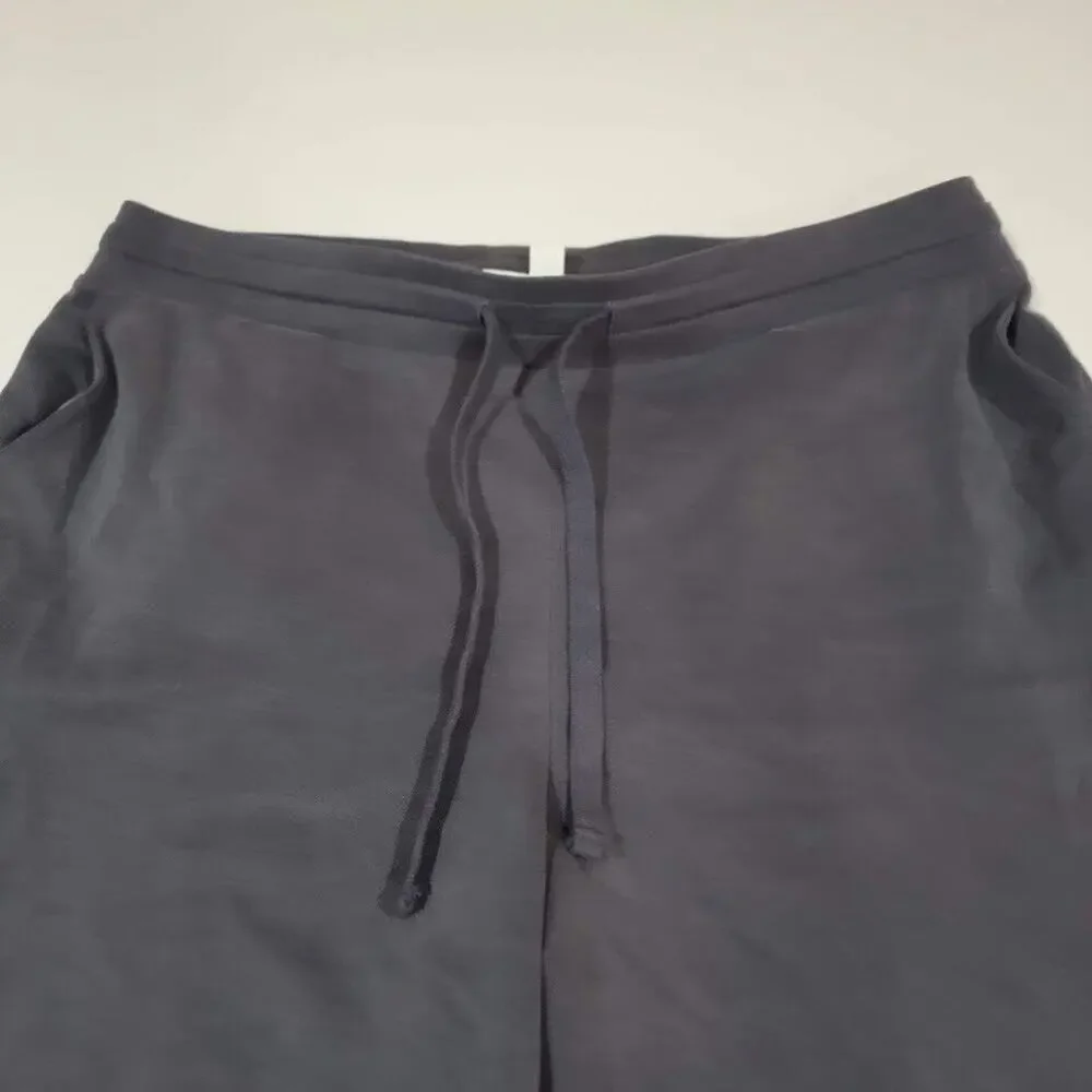 Pure J Jill Medium Grey Sand Washed Blue Pants Pull On Drawstring Tencel - Picture 2 of 16